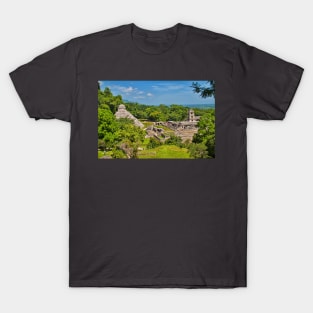 Palenque. View from the Temple of the Cross. T-Shirt